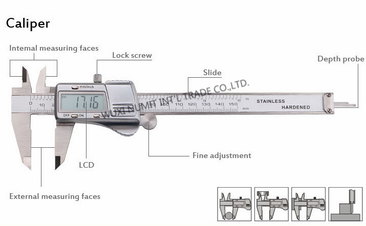 6¡° Caliper for measuring/0-150MM Digital Inside Caliper/Calibrated Callipers